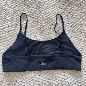 ALO Yoga Black Sports Bra with Adjustable Straps